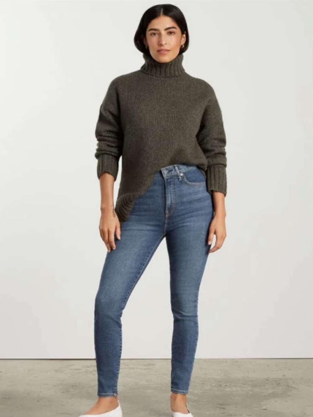 Everlane The Way High Skinny Cropped Jeans, Size 26, NWT